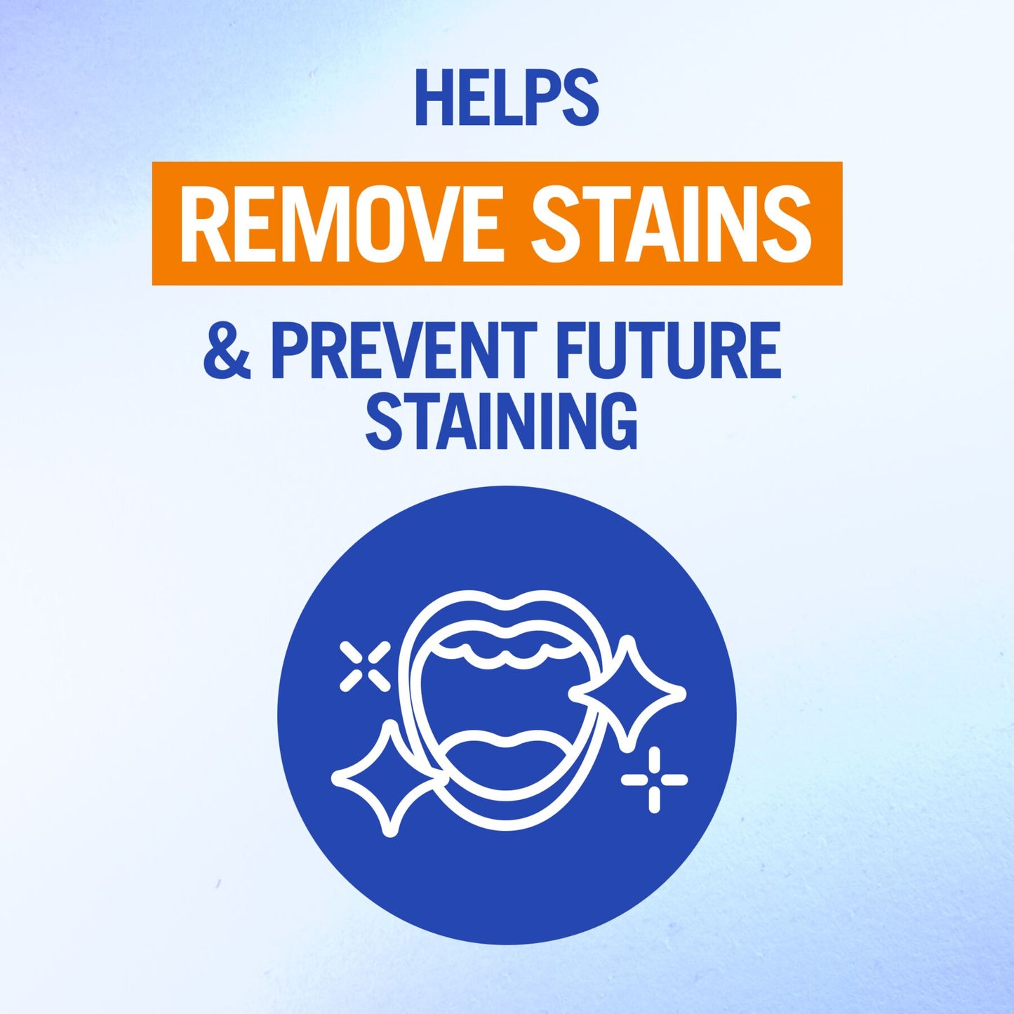 Helps remove stains & prevent future staining