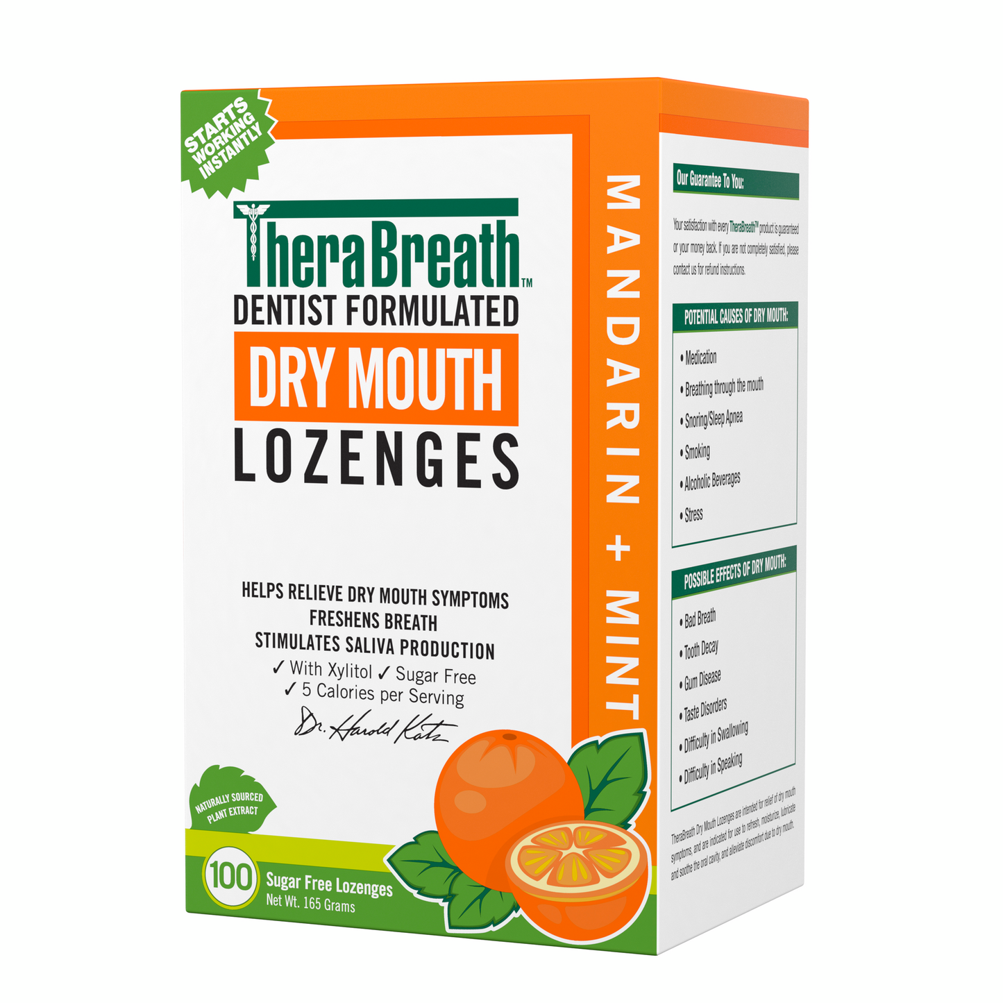 Dry Mouth Lozenges - Mandarin Mint