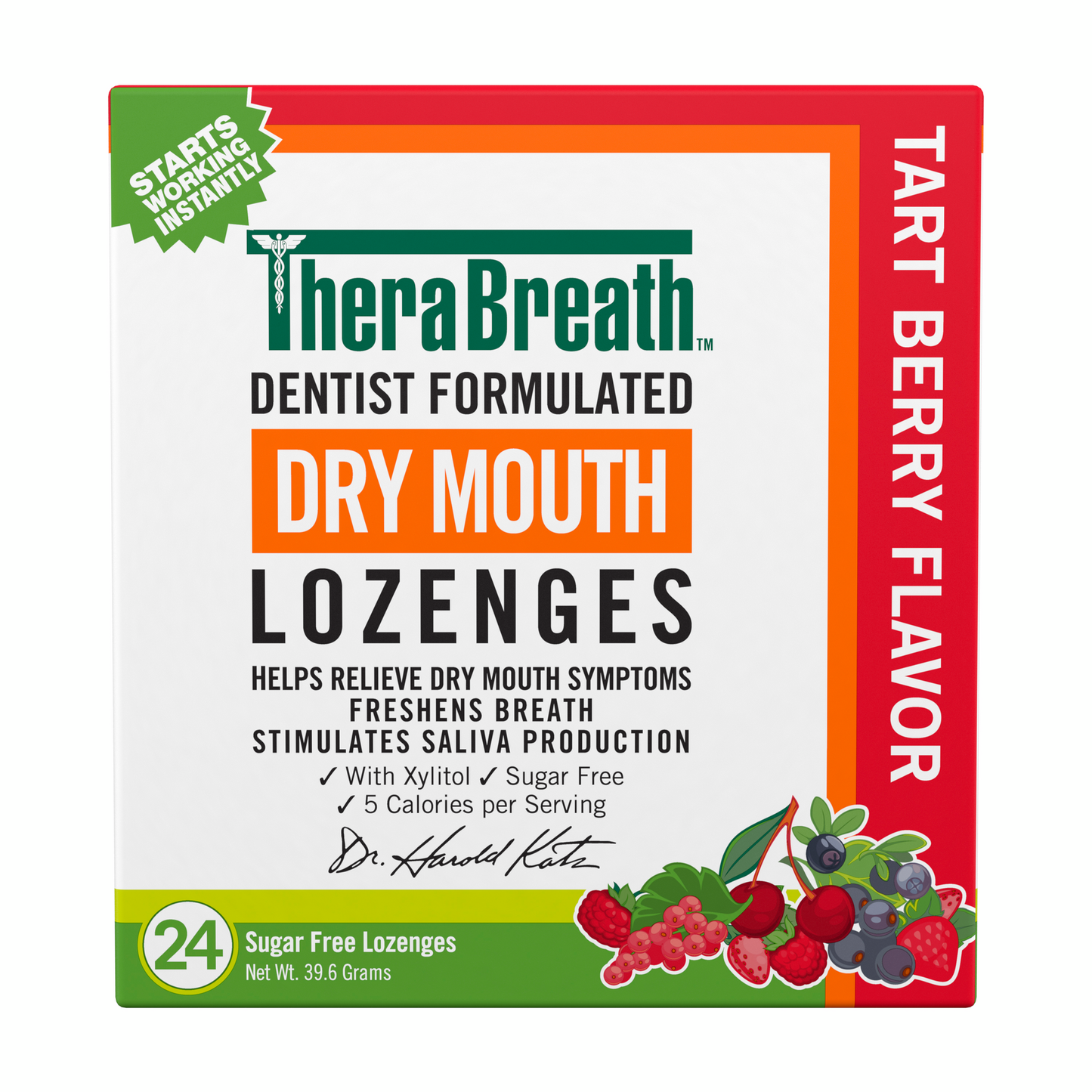 Dry Mouth Lozenges - Tart Berry