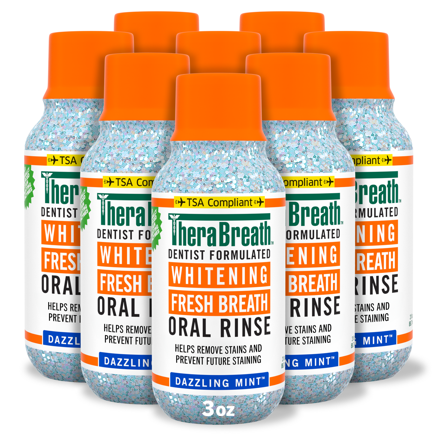 Whitening Fresh Breath Oral Rinse - Dazzling Mint